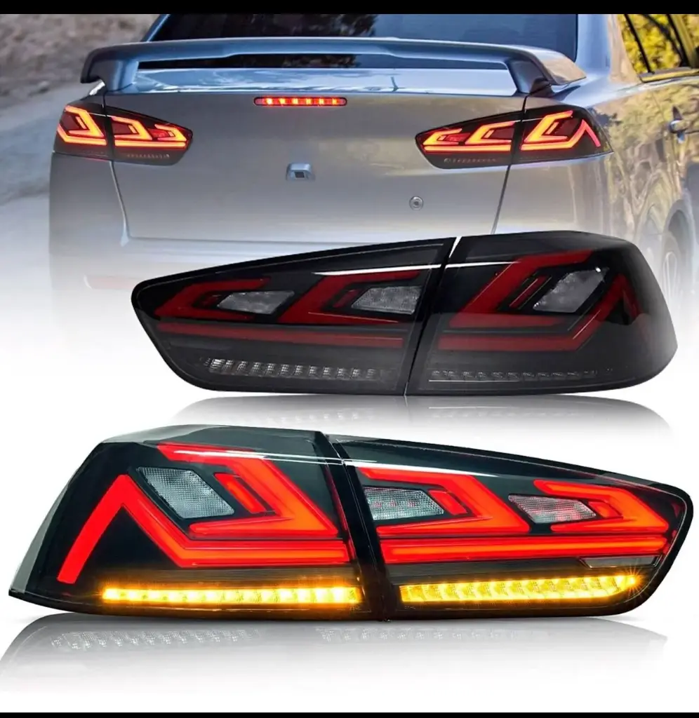 مجموعة مصابيح خلفية LED معدلة كاملة لسيارة ميتسوبيشي لانسر EVO X 2008-2020